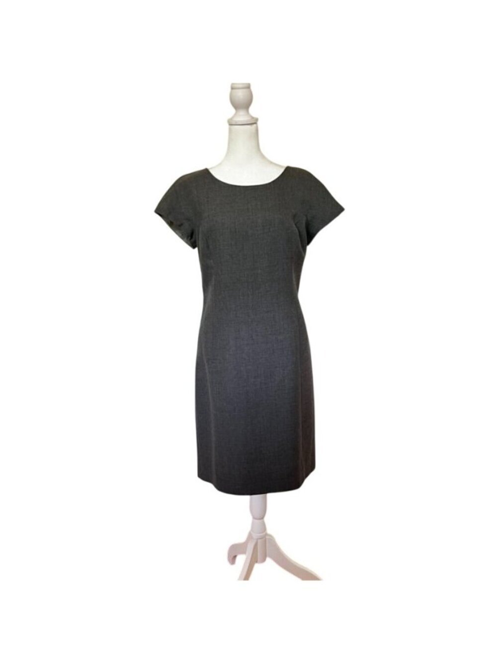 90s Minimalist NR1 Womens Sz 8 Sheath Dress Vintage Old Money Quiet Luxury Chic - Picture 2 of 9